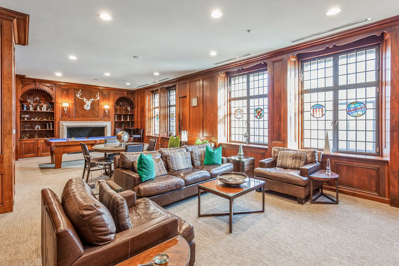 luxury baltimore apartment clubhouse seating